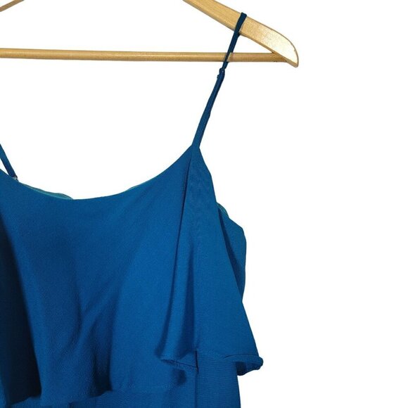 J Crew Women's Sheath Style Pebble Crepe Textured Dress Teal Blue Size 8 - Picture 6 of 15